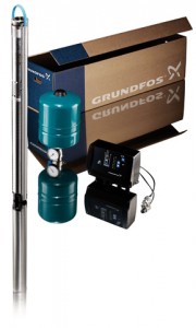 Grundfos Konstantdruck-Wasserversorgungspaket SQE 3 - 65 mit 40m Unterwasserkabel und Zubehör, 96524501