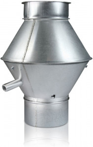 Spiralfalz-Deflektorhaube DN 315