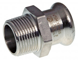 XPress Edelstahl 304 Übergangsstück 15 x 1/2 AG XPress Edelstahl 304 Übergangsstück 15 x 1/2 AG