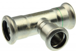 XPress Edelstahl T-Stück reduziert 88,9 x 54 x 88,9 mm Modell XPS 130 R