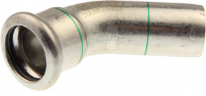 XPress Edelstahlbogen 45° 76,1 mm I/A Modell XPS 040