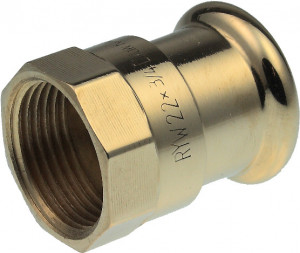 XPress Rotguss Übergangsmuffe 28 mm x 3/4" IG Modell XPCU 270 XPress Rotguss Übergangsmuffe 28 mm x 3/4" IG Modell XPCU 270