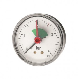 Manometer 0 - 4 bar 1/4" Abgang hinten