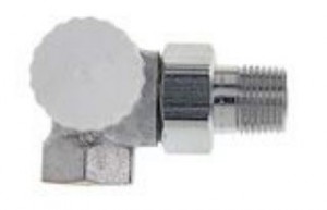 Heimeier Thermostat-Ventilunterteil V-exact II 3/8" Winkeleck/links