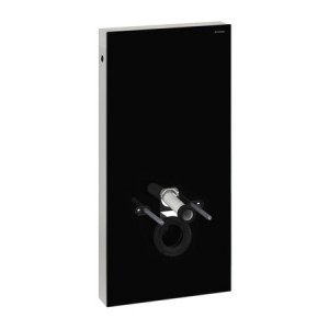 Geberit Monolith Sanitärmodul für Wand-WC, Höhe 101 cm, Glas schwarz, 131.022.SJ.5